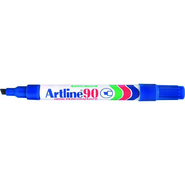 Artline 109003 90 Blue Permanent Markers Box 12